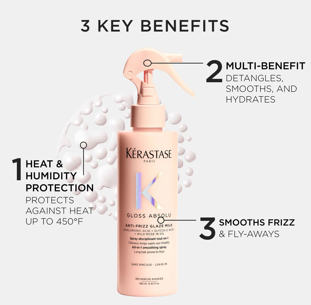 Kérastase GLOSS ABSOLU GLAZE MILK ANTI-FRIZZ HEAT PROTECTING SPRAY